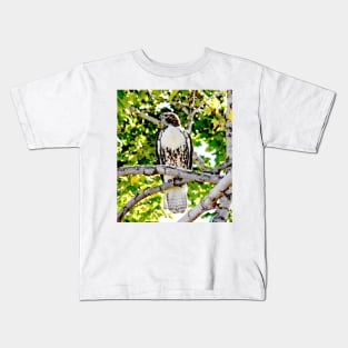 Red Tailed Hawk Kids T-Shirt